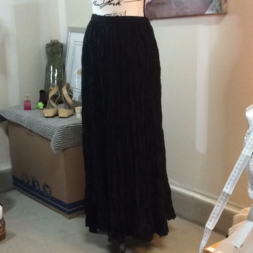 100% silk maxi skirt